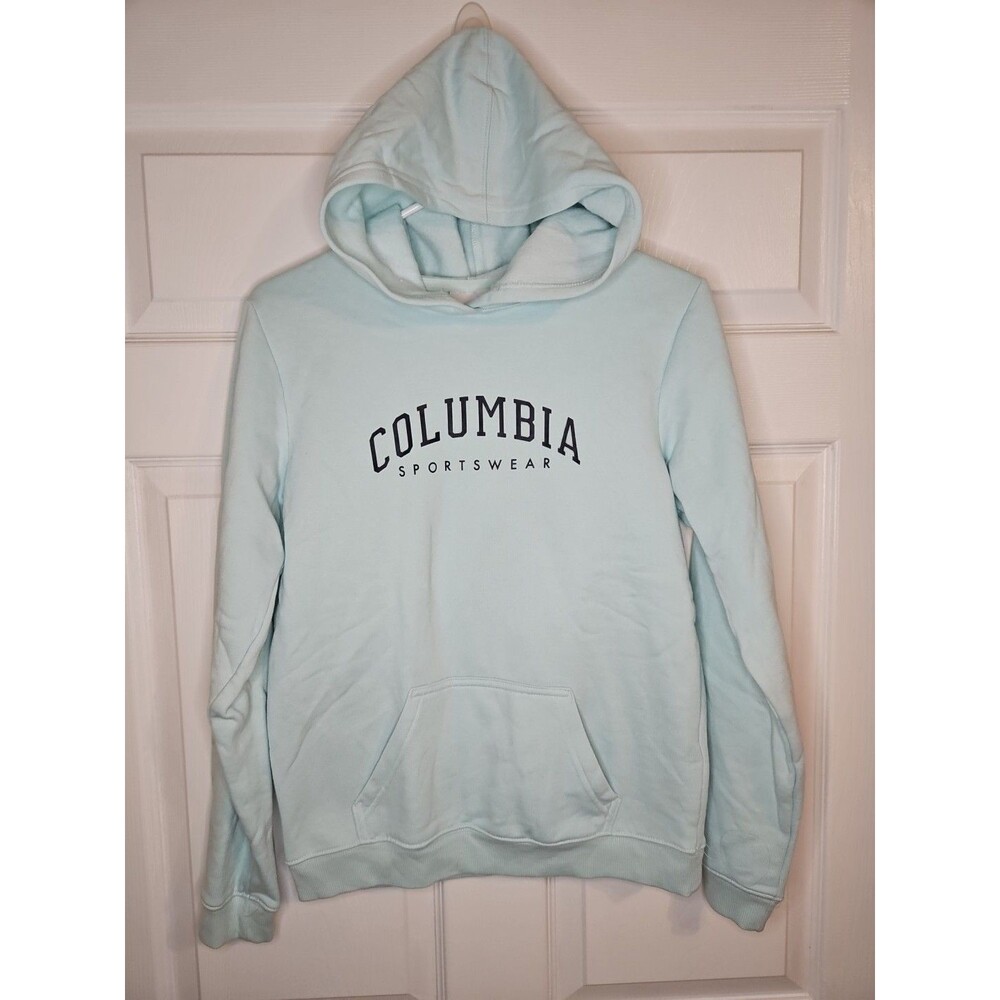 Columbia Sportswear Hoodie Teal Womens Size L Large Long Sleeve Fleece